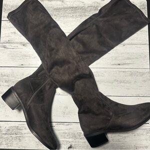 NWOT NY & Co Rana Tall Charcoal Gray Suede Boot